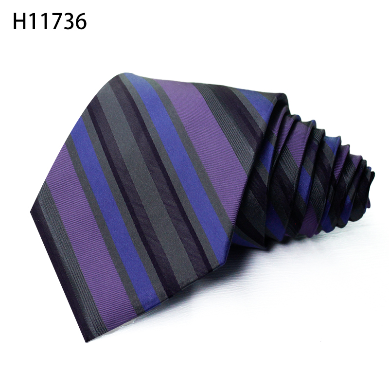 Dark stripe mens silk ties manufactory fashion necktie