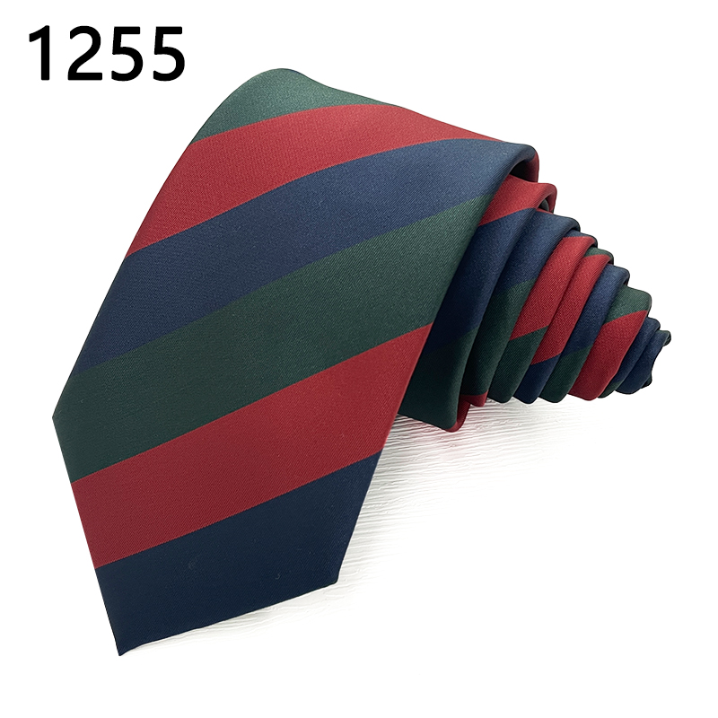 Red green stripe fashion skinny fashion neckties classic business