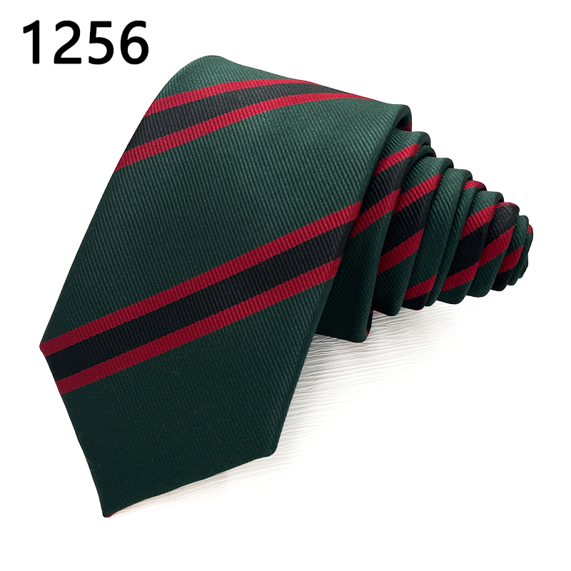 Red green stripe fashion skinny fashion neckties classic business