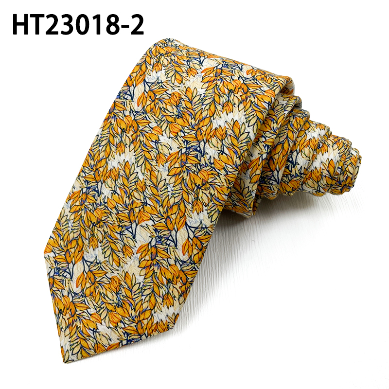 Cotton flowers skinny printed mens fashion ties