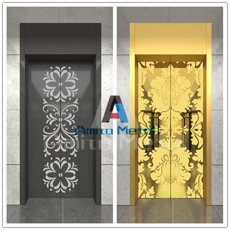 Stylish Stainless Steel Elevator Panels / Door Frames for Buildings