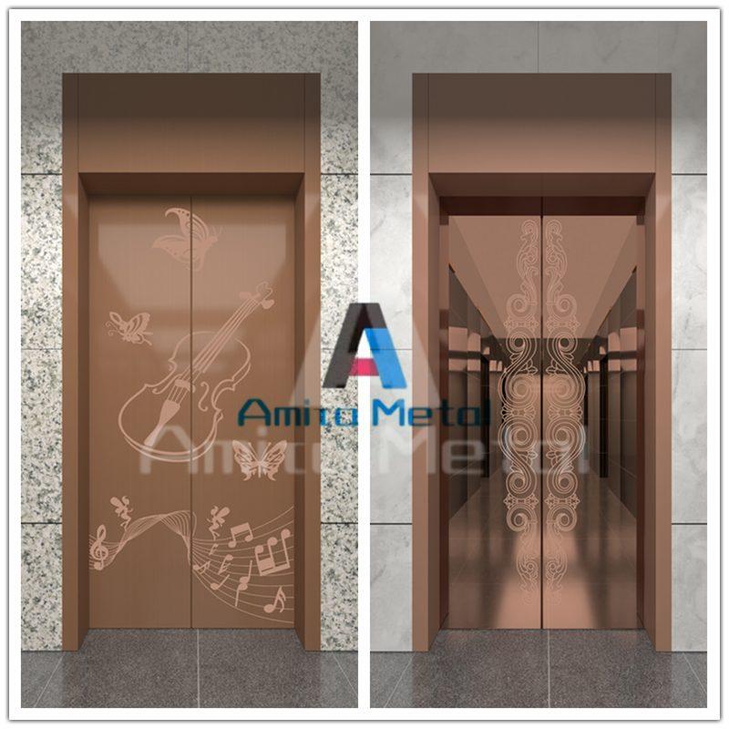 Stylish Stainless Steel Elevator Panels / Door Frames for Buildings