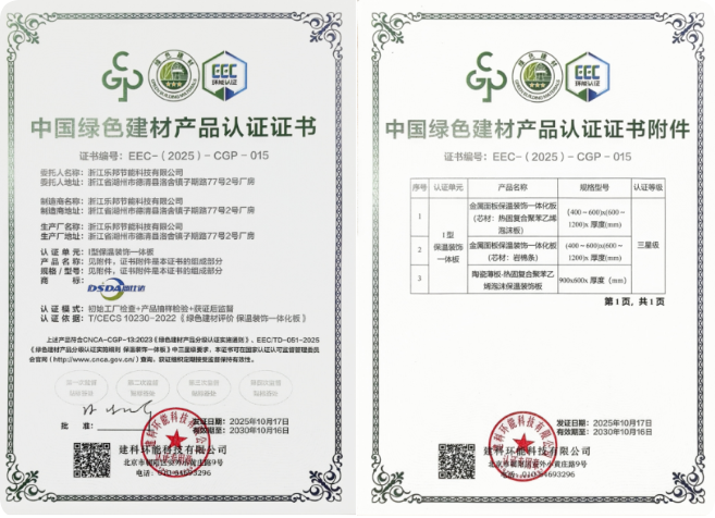 Panel Bersepadu Dstar Menang Tenaga & Teknologi Alam Sekitar Bahan Pembinaan Hijau Persijilan Produk Bahan