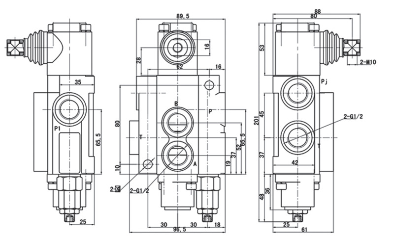 1P40 Hydraulic Manual Valve Directional Monoblock Valve Engineered for Superior Flow Control with 1 Spool