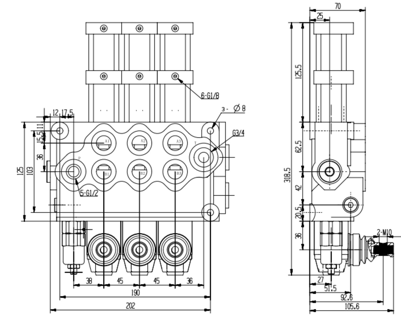 SD Series Manual Directional Control Valve High-Performance Hydraulic Precision for Industrial Applications with Spools