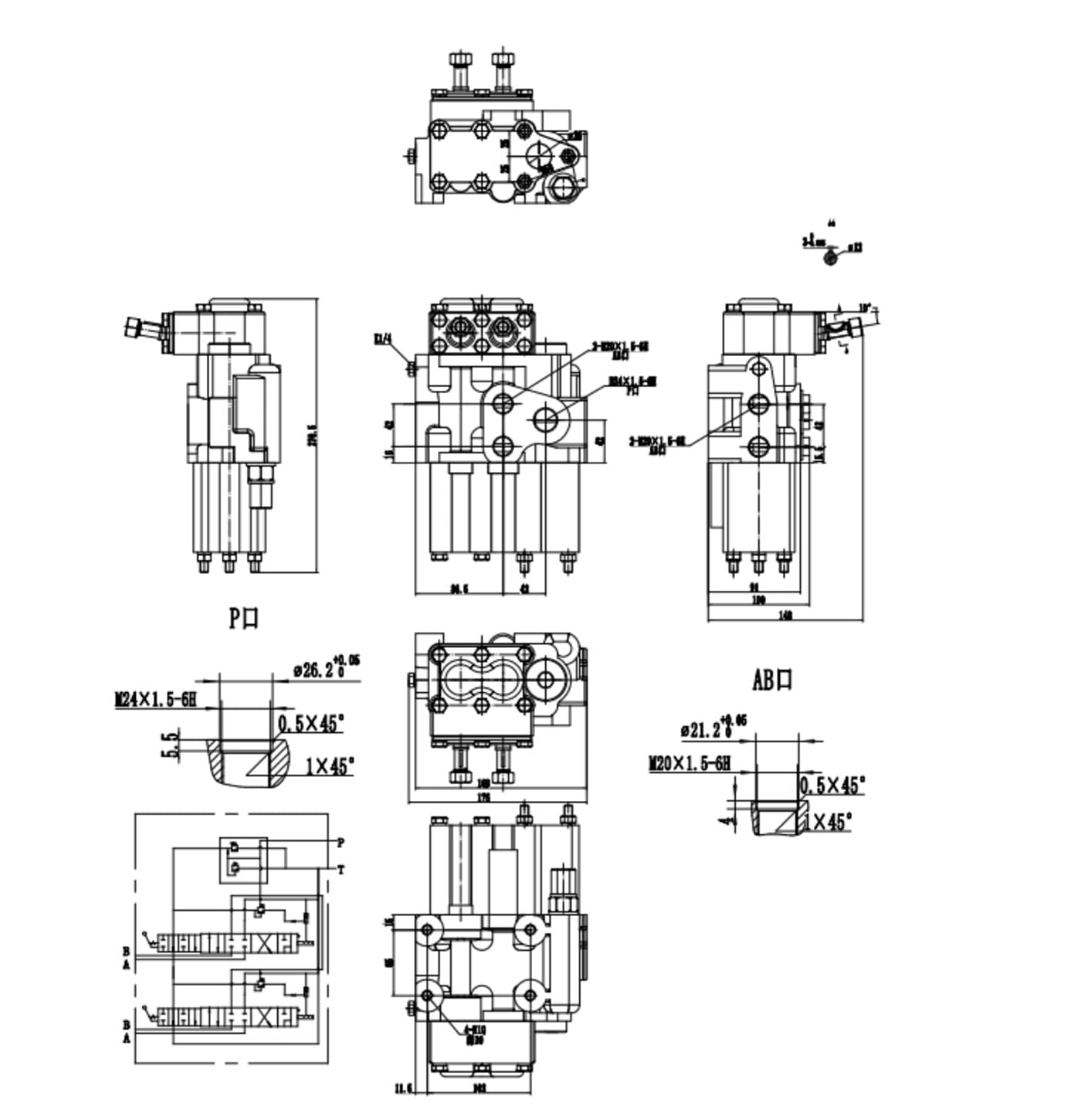 MTZ Tractor-specific MP80 Hydraulic Distributor