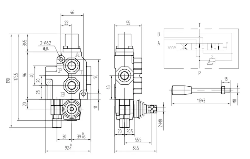 SD4 Manual Directional Control Valve for Hydraulic Precision