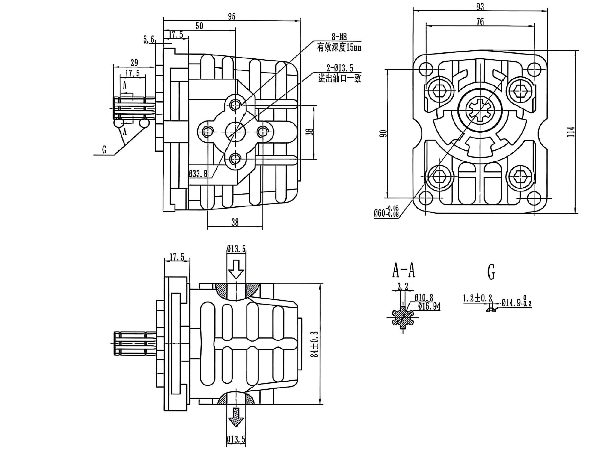 Nsh10 Hydraulic Pump for Mtz Tractors