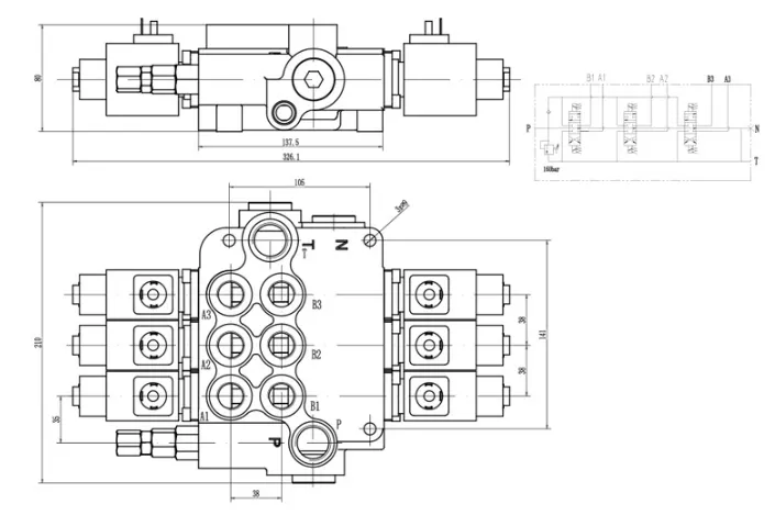 P80 Solenoid Directional Control Valve Chinese factory