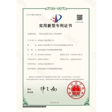 Utility Model Patent Certificate