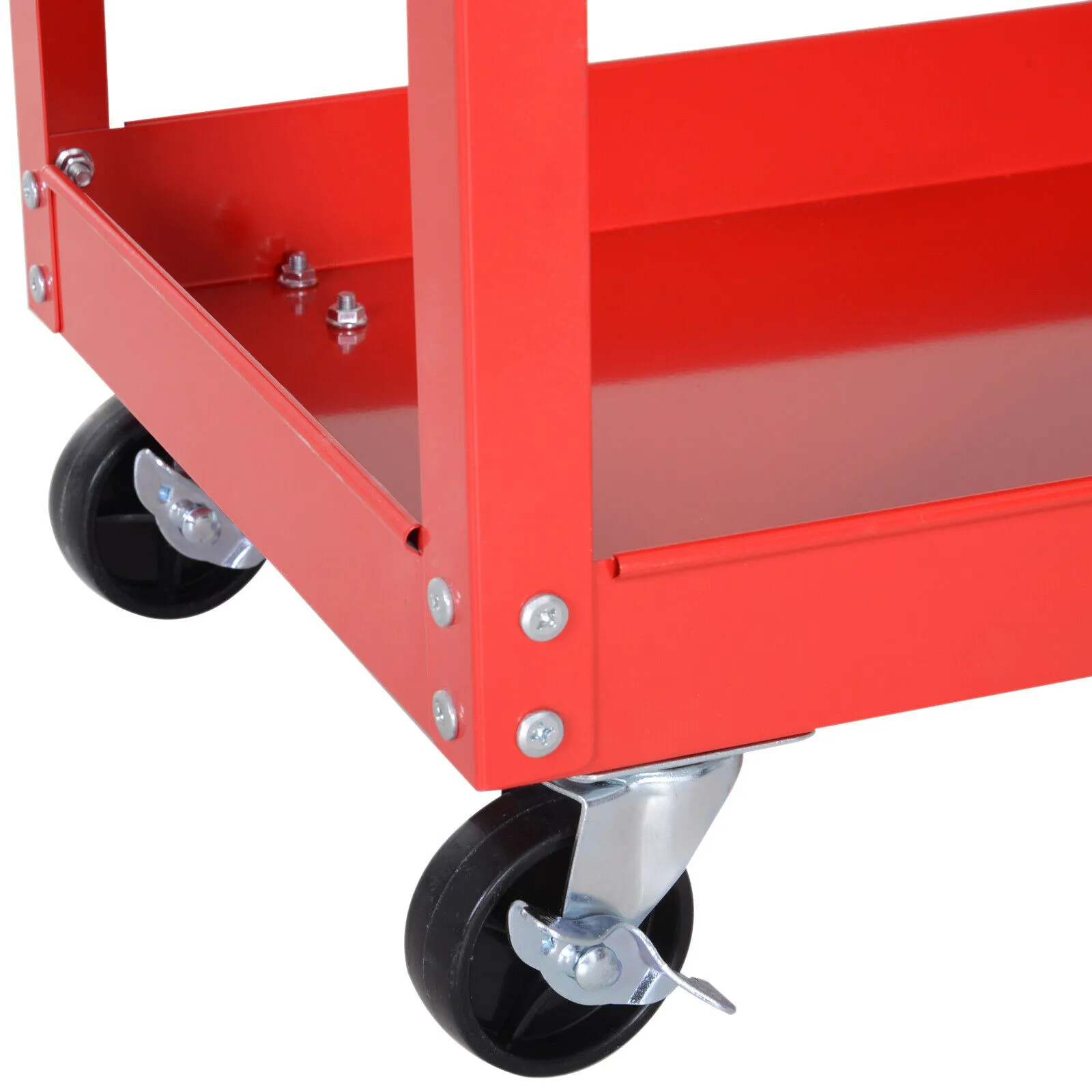 Heavy Duty Wheel Tool Storage Shelf Rack Trolley For Garage Workshop 