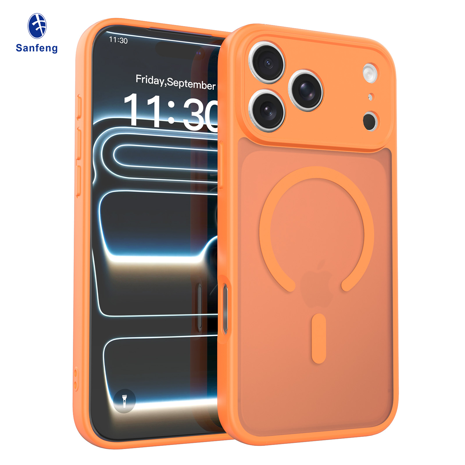 For iPhone 17 Series Skin-Feel Magnetic Cell Phone Case with Lens Protection
