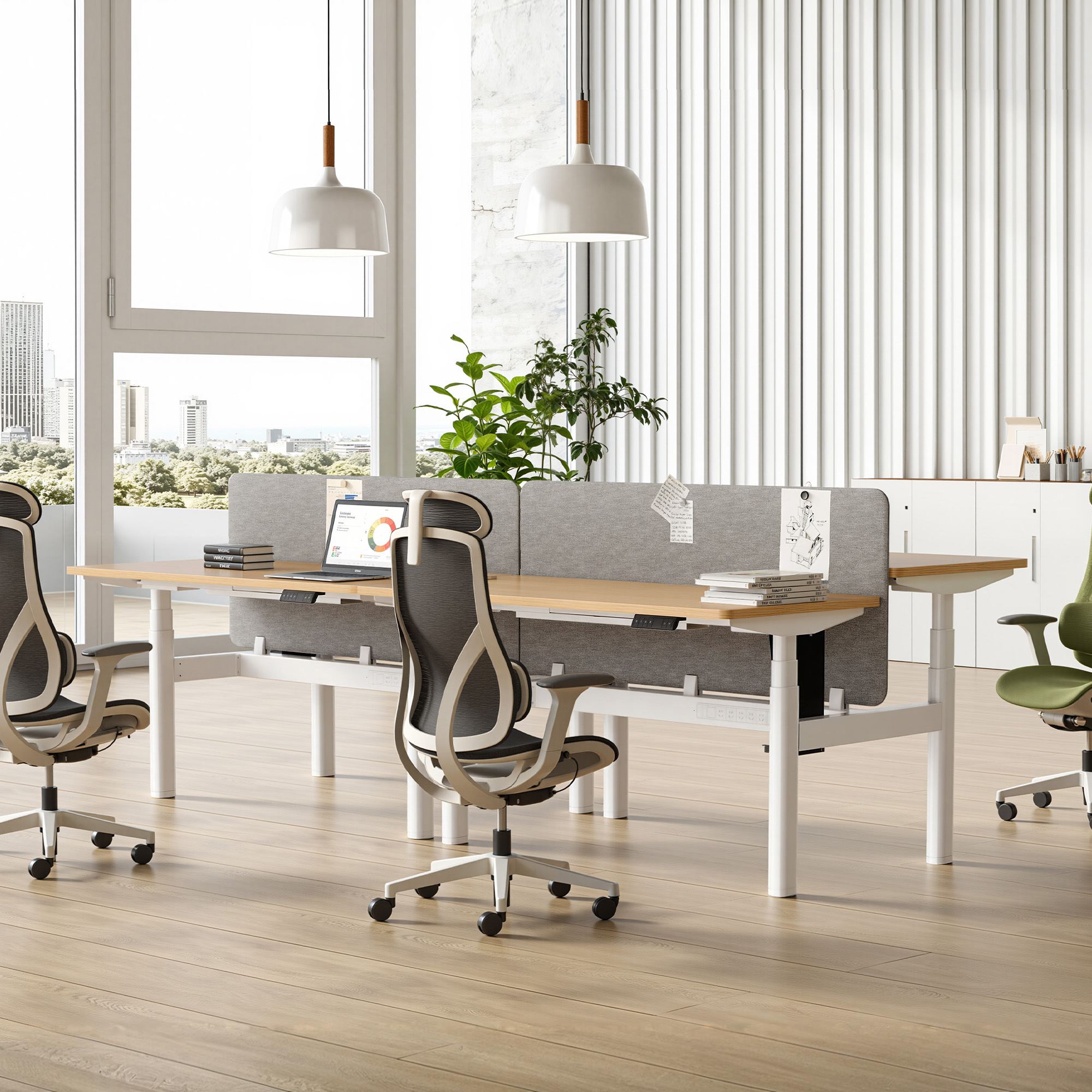 High Load-Bearing Workbench - Thick Tabletop, Independent Lifting Sides ...