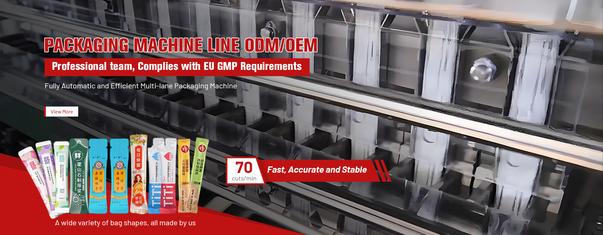 Multi Lane Packing Machine