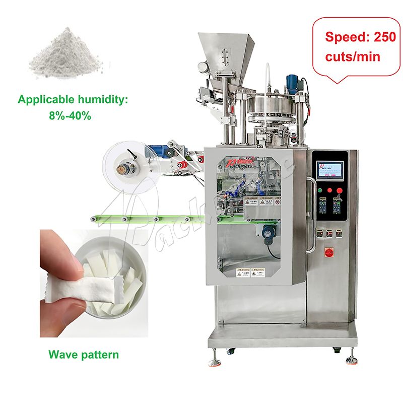Fully Automatic High-Speed Single-lane Dry and Wet Heat-sealed or Ultrasonic Nicotine Pouches Packing Machine