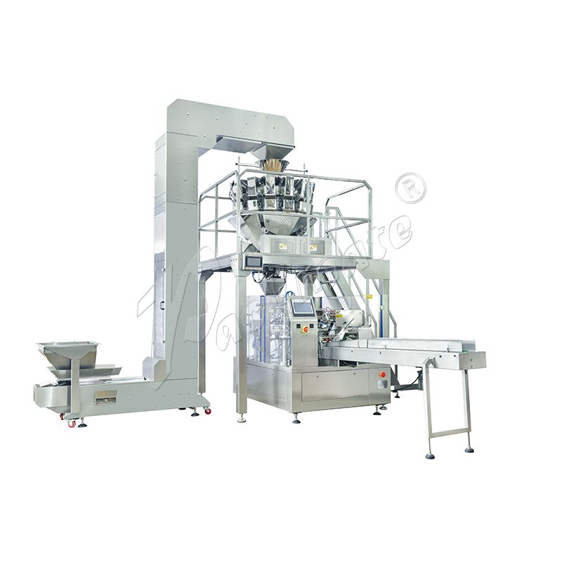 Fully compatible Multi-heads Combination Weighing and Packaging Integrated Packaging Production Line