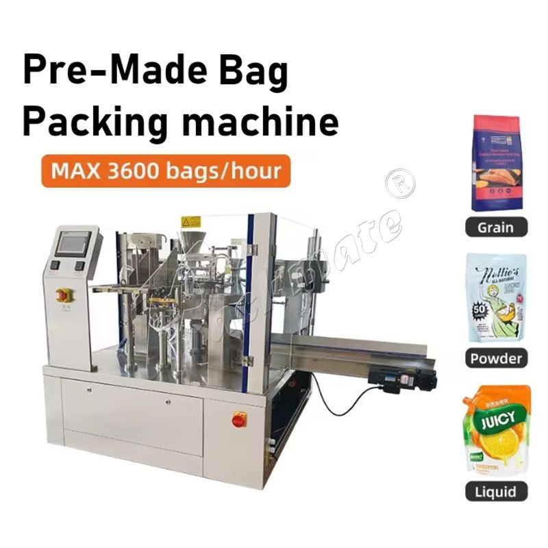 Simply Maneuverable 60 Pouches Per Minute Semi-Automatic Pouches Packaging Equipment