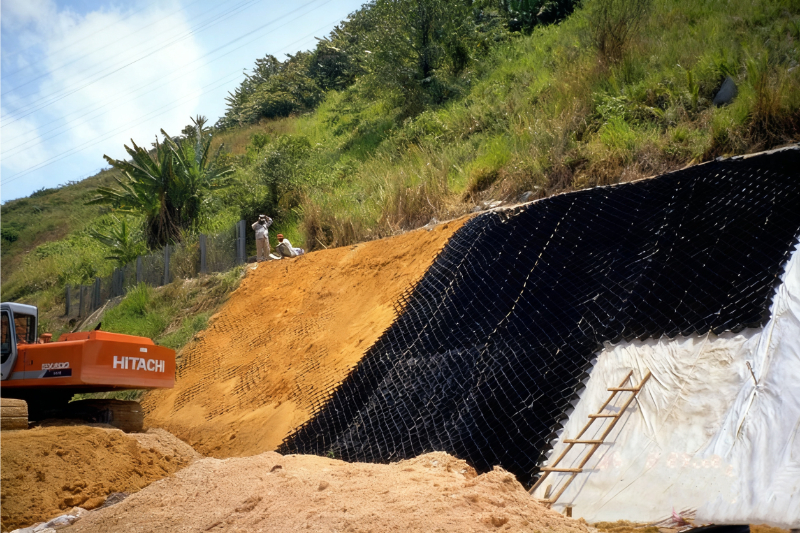 Geoweb Slope Protection
