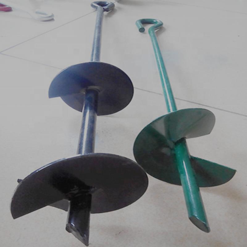 Helical Auger Double Helix Earth Anchor Ground Gripping Auger Style ...