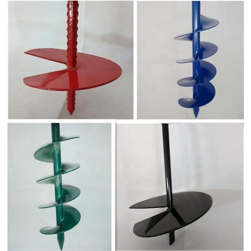 Helical Auger Double Helix Earth Anchor Ground Gripping Auger Style ...
