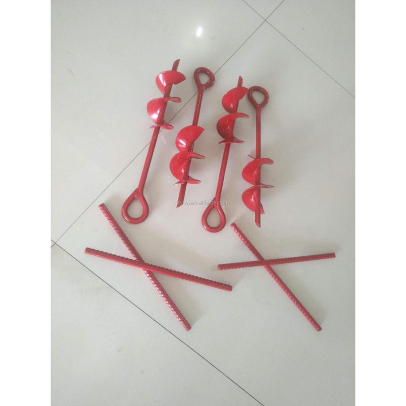 Helix Augar Helical Auger Double Helix Earth Anchor Ground Gripping Auger Style ...