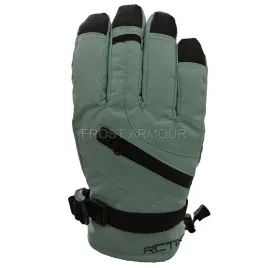 Зеленые теплые перчатки