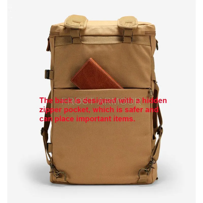 Canvas travel backpack