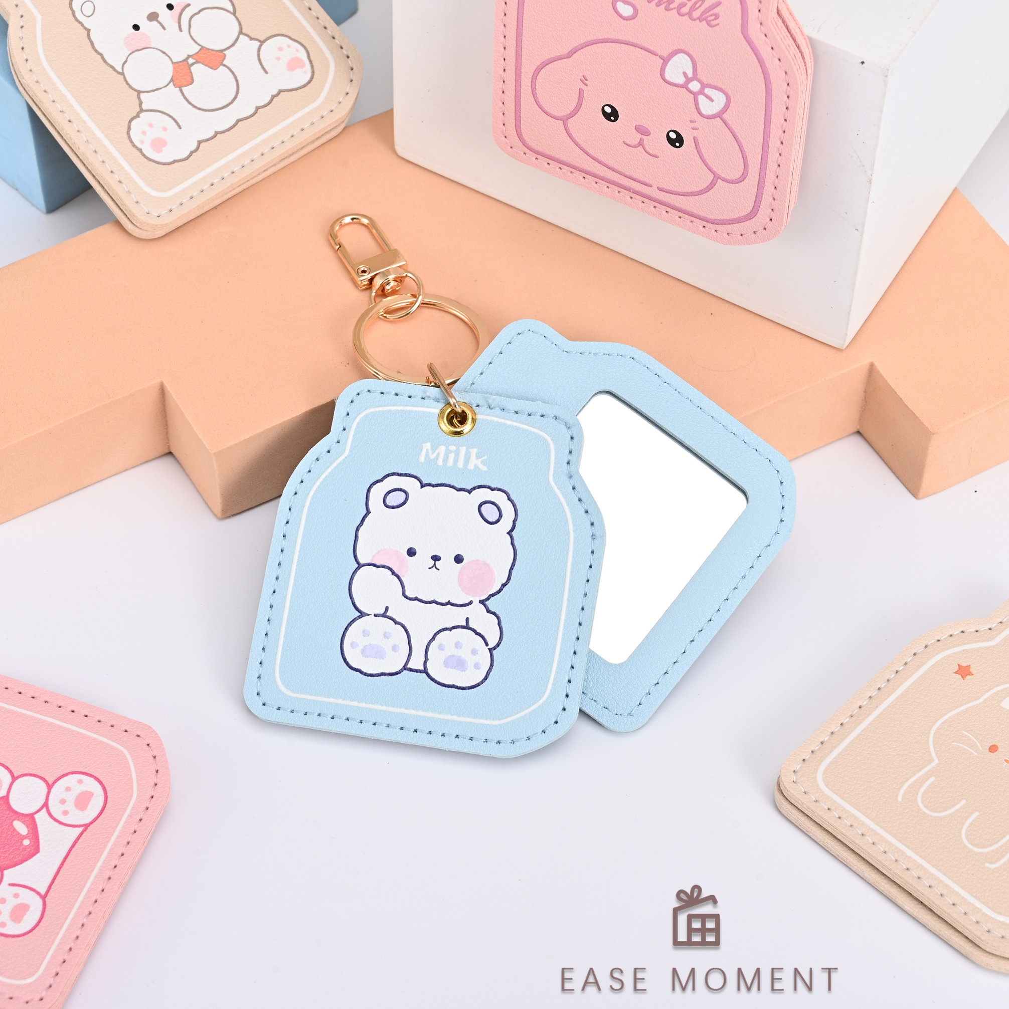 Hanging bag mirror