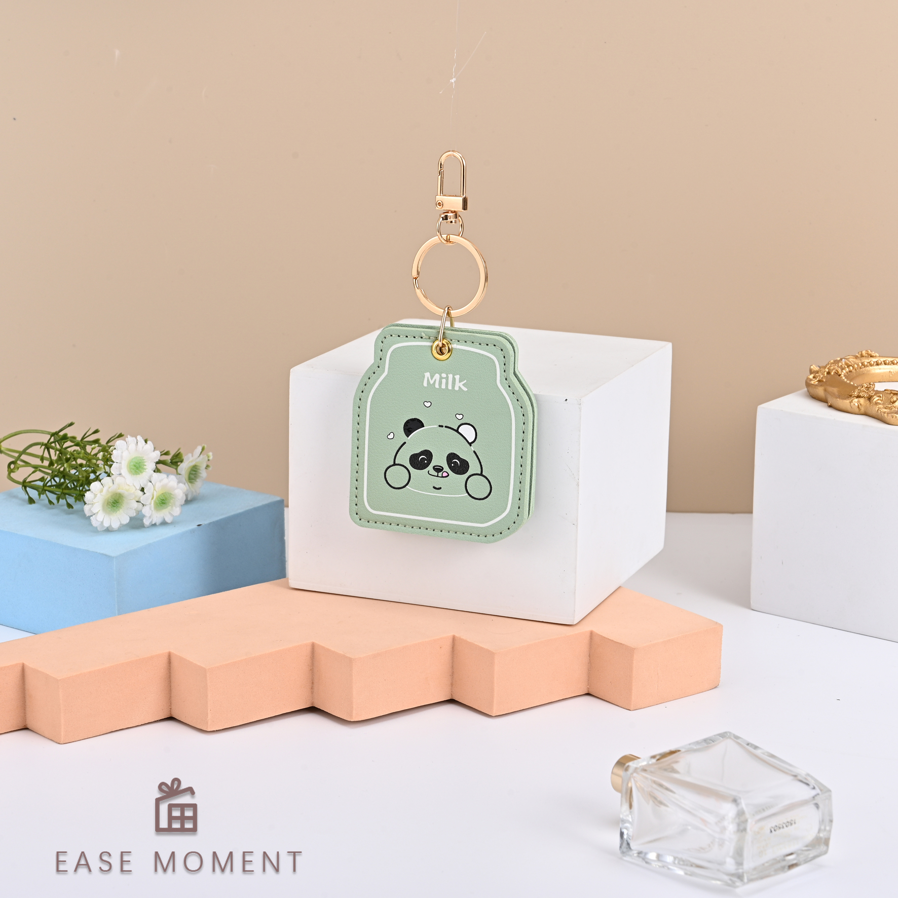 Hanging bag mirror