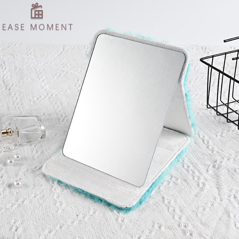 Plush Sewn Foldable Desktop Mirror