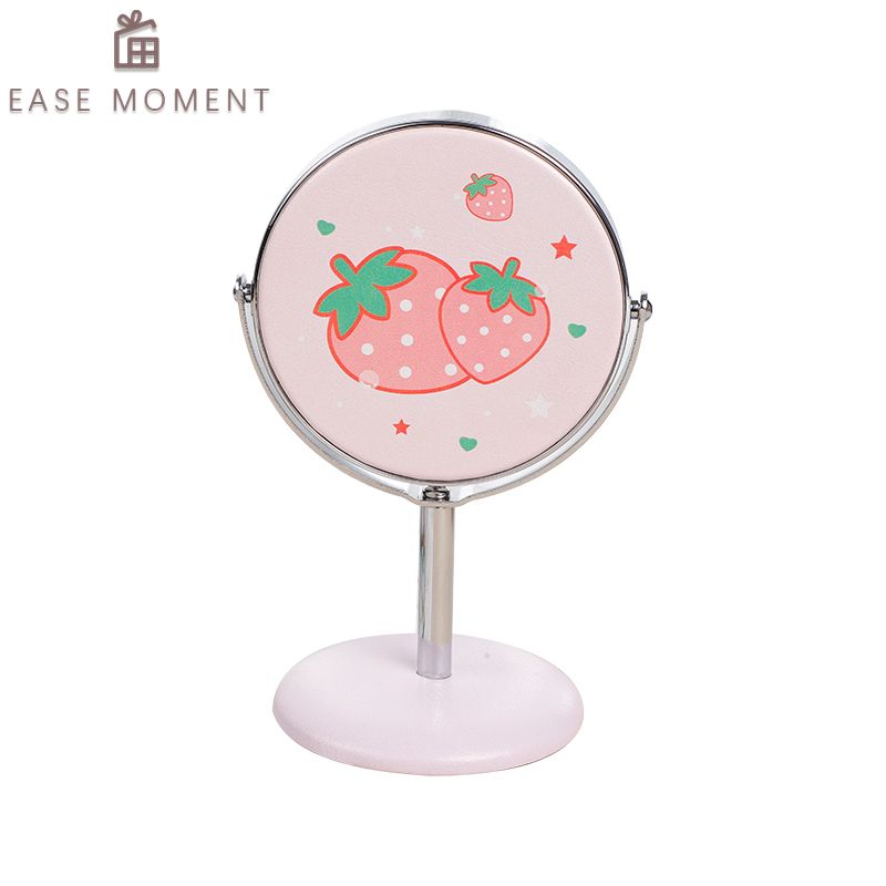 Rotatable Mirror Image Rotatable Round Desktop Makeup Mirror 360° Adjustable Ease Moment