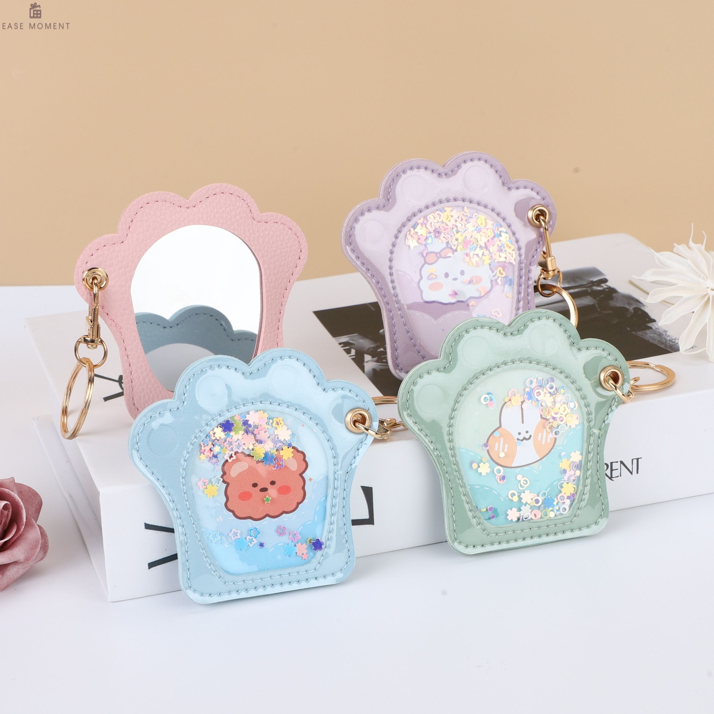 Keychain Quicksand One-Sided Mirror