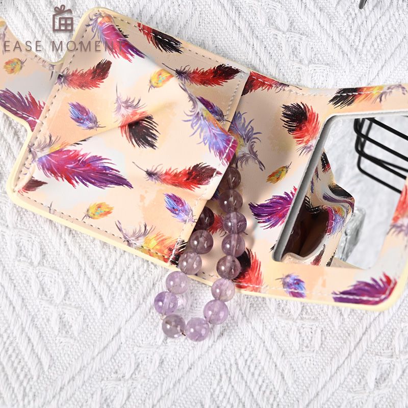 Earphone Bag/Lipstick Bag with Small Mirror