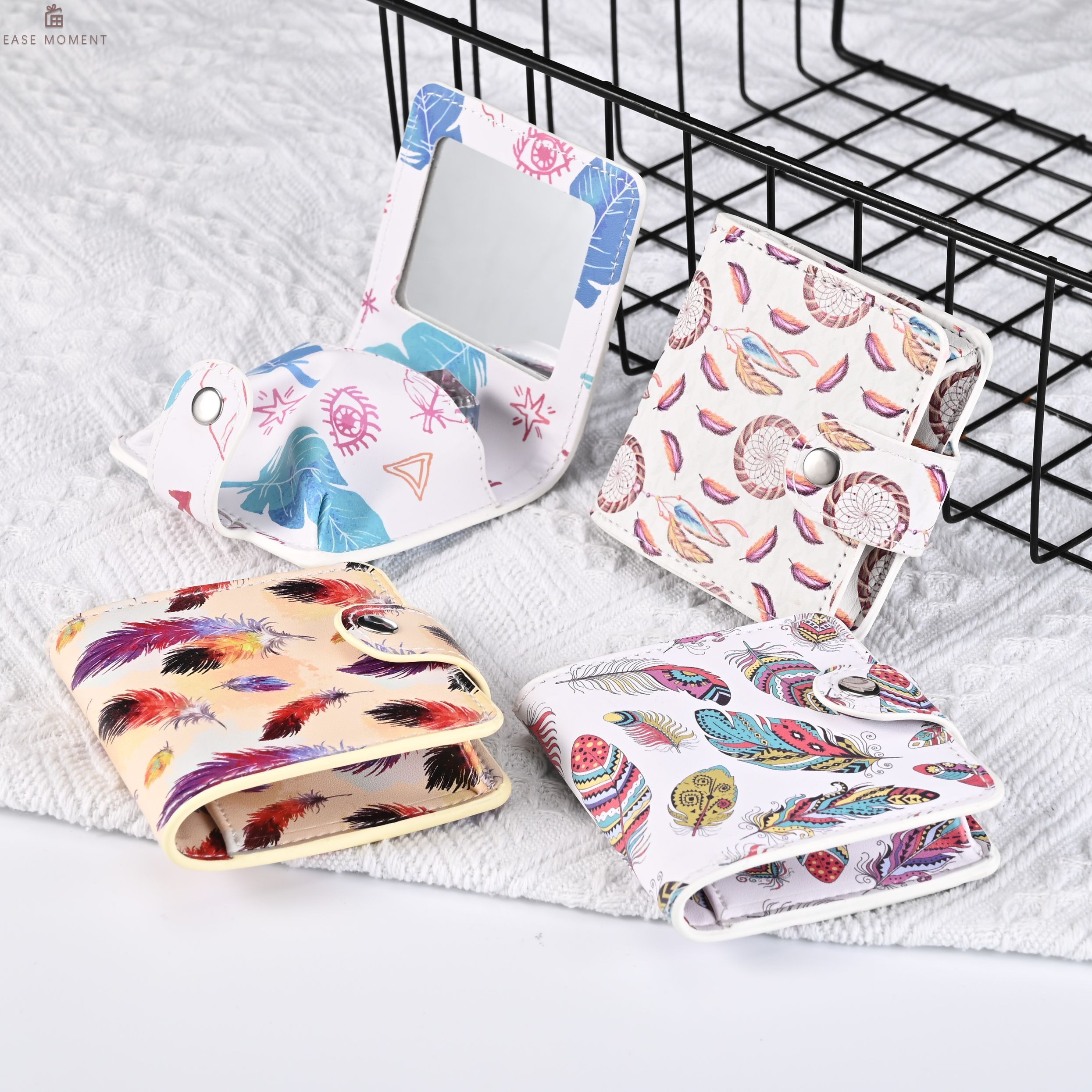 Earphone Bag/Lipstick Bag with Small Mirror