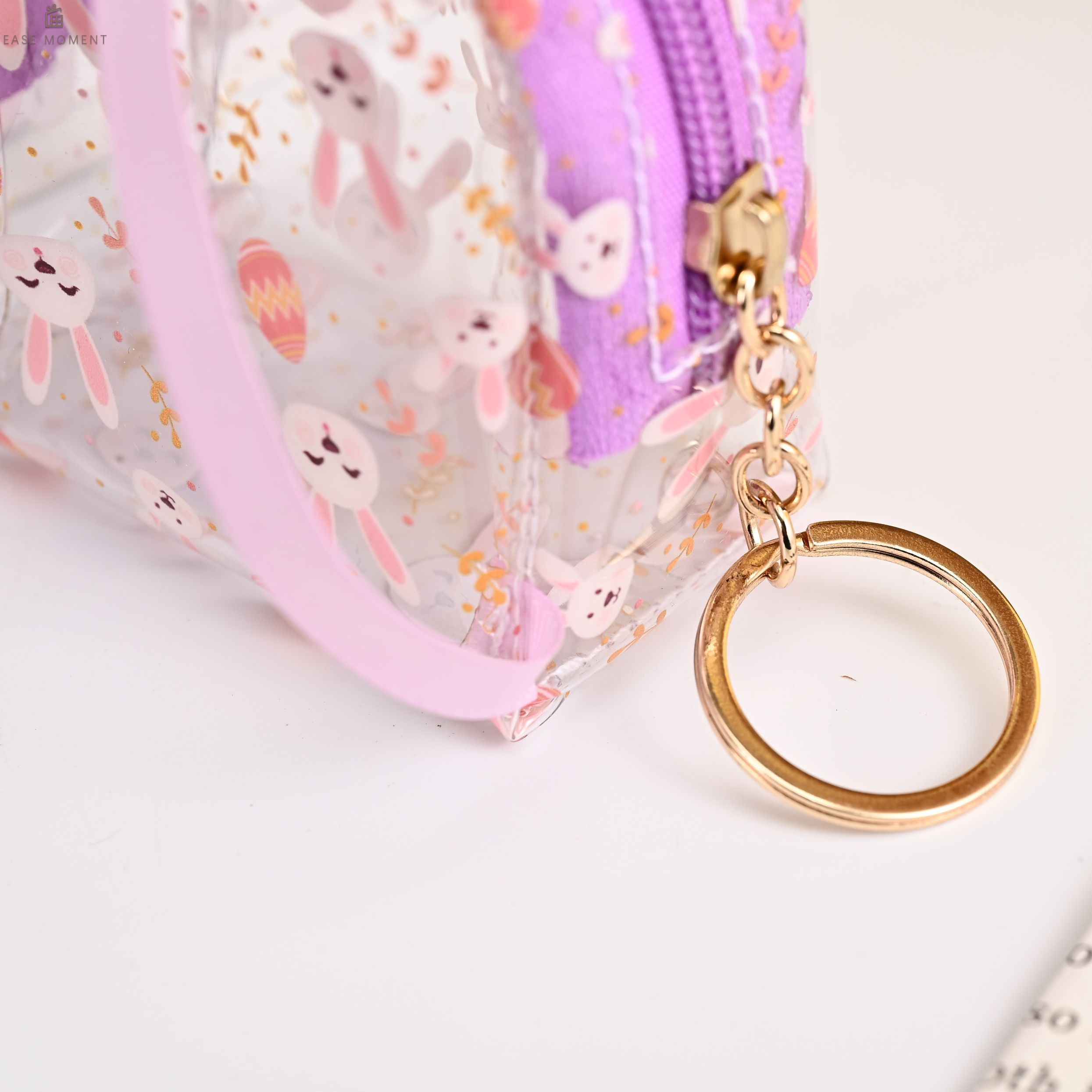 Transparent Coin Purse - Mini Backpack Keychain Wallet for Daily Use