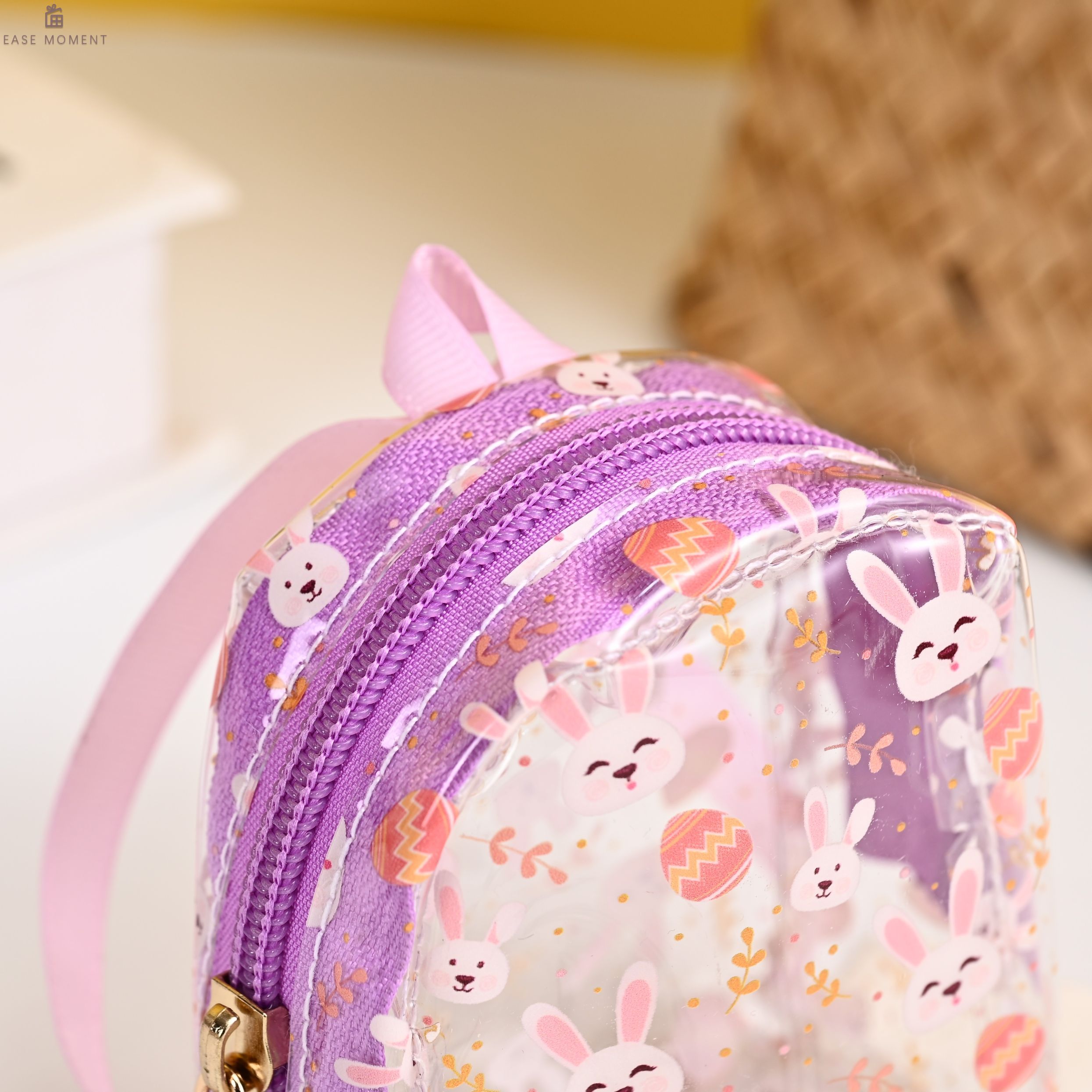 Transparent Coin Purse - Mini Backpack Keychain Wallet for Daily Use