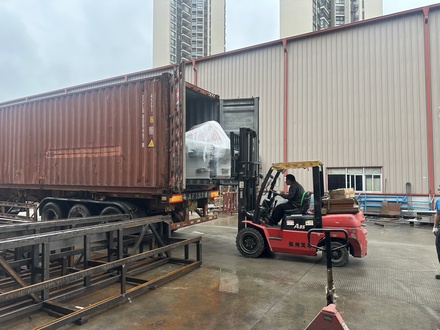 The Export of Door and Window Equipment to Africa is Currently Being Loaded Into Containers