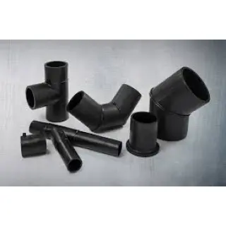 What fittings are used with HDPE pipe?