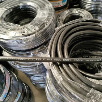 Tuyau hydraulique tressé à fibre unique basse pression (non métallique) recouvert de caoutchouc pour le pétrole diesel