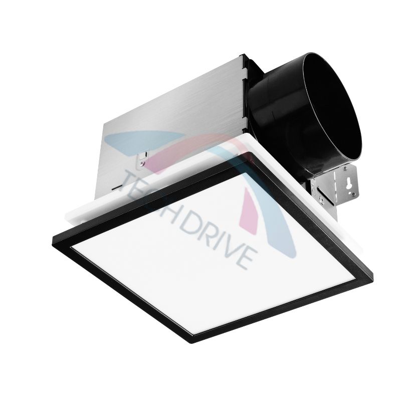 Super Quiet 6-Inch Duct Bathroom Exhaust Fan with LED Light Series: TD-BF-23L-5CCT(BL) & TD-BF-24L-5CCT(BL)