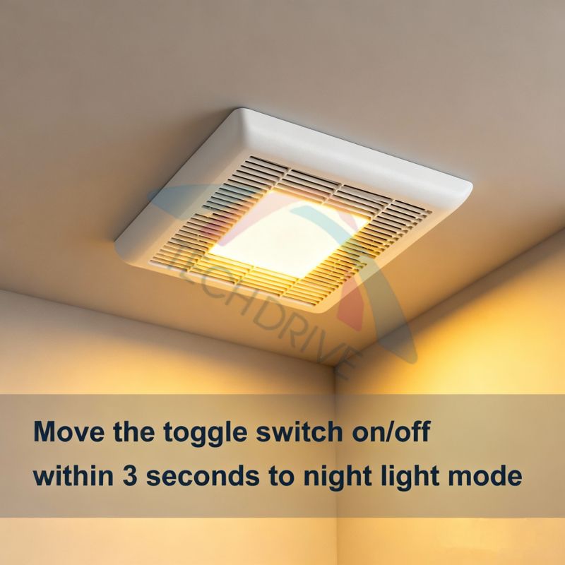 Super Quiet 6-Inch Duct Bathroom Exhaust Fan with LED Light Series: TD-BF-21L-5CCT & TD-BF-22L-5CCT