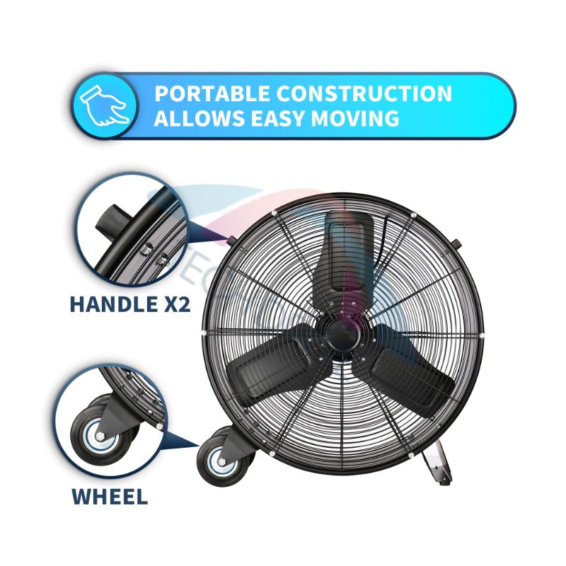 24” 2 speed Heavy Duty Shop Fan