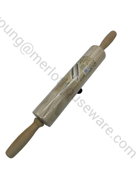 Durable Wooden Rolling Pin 5.5x43cm for Baking & Pastry Needs.