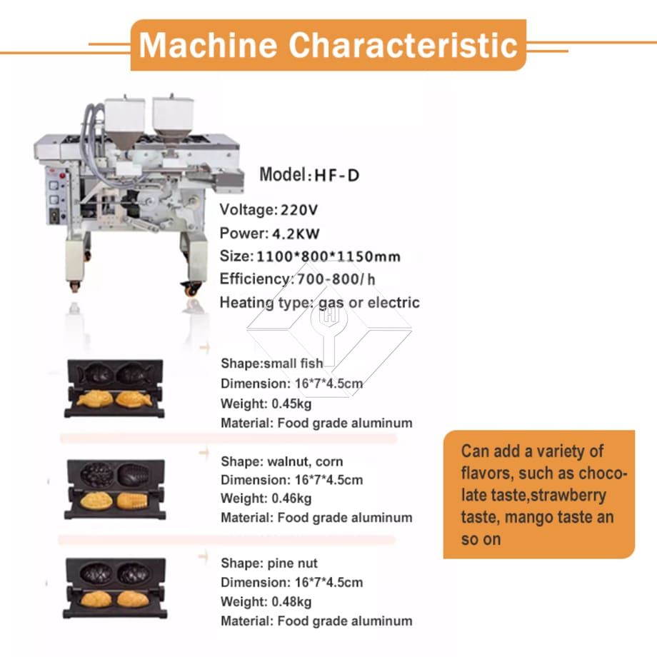 Fully Automatic Taiyaki Cake Machine