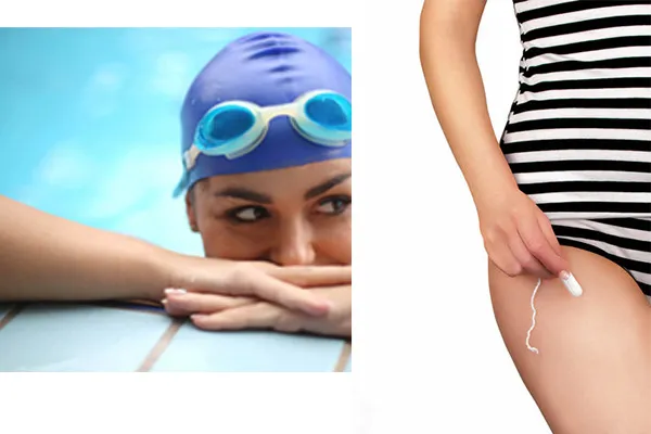 Os nadadores usam apenas absorventes internos?