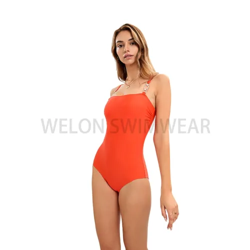 Carneiros Pink and Orange One Piece Swimsuits. main image 1