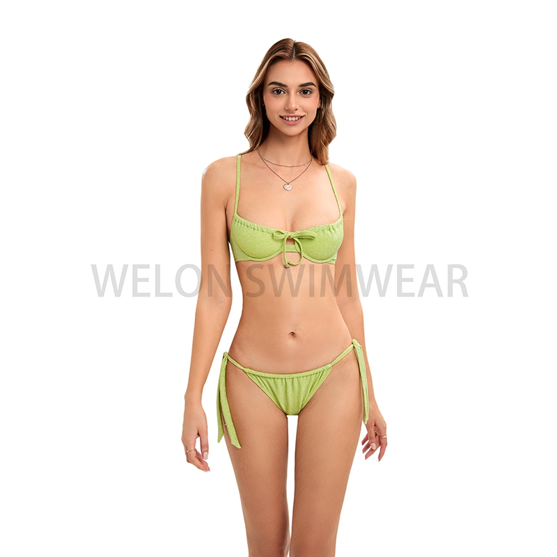 New Design Beachwear Shinny Underwire Bikini