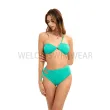 One shoulder strap Shiny Bikini Set