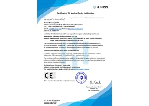 Certificado de notificación de dispositivos médicos de la UE