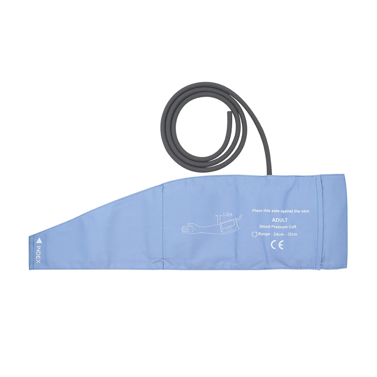 Manguito de presión arterial ambulatoria producido en fábrica de color azul claro